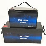 Batería solar de iones de litio del carro de golf de la batería 12V 100Ah / 200Ah del ciclo profundo LiFePO4