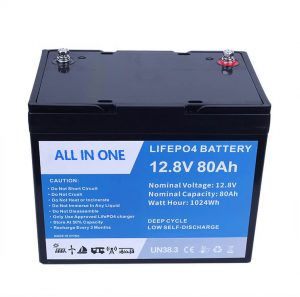 12.8V 80Ah Batería recargable Batería de iones de litio