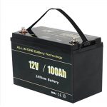 TODO EN UNO Paquete de batería de litio solar RV 12v 100ah LiFePO4 más seguro