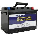 Batería de almacenamiento de energía solar de repuesto GEL / AGM 12v 100ah LifePo4 Batería de iones de litio