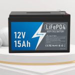 Batería de iones de litio de ciclo profundo Lifepo4 de 12 V y 15 Ah