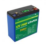 Batería de ciclo profundo solar 24v 48v 24ah Lifepo4 UPS 12v 24ah batería