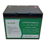 TODO EN UNO Batería de litio cilíndrica de 2000 ciclos Paquete de batería de 12v60Ah para almacenamiento de energía
