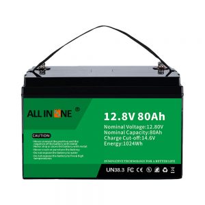 La batería de litio marina solar LiFePO4 12V 80Ah más popular del reemplazo de plomo y ácido rv