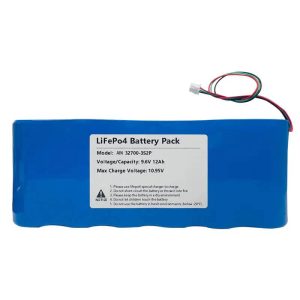 Batería Lifepo4 9,6 V 12 Ah 3S2P para farola solar